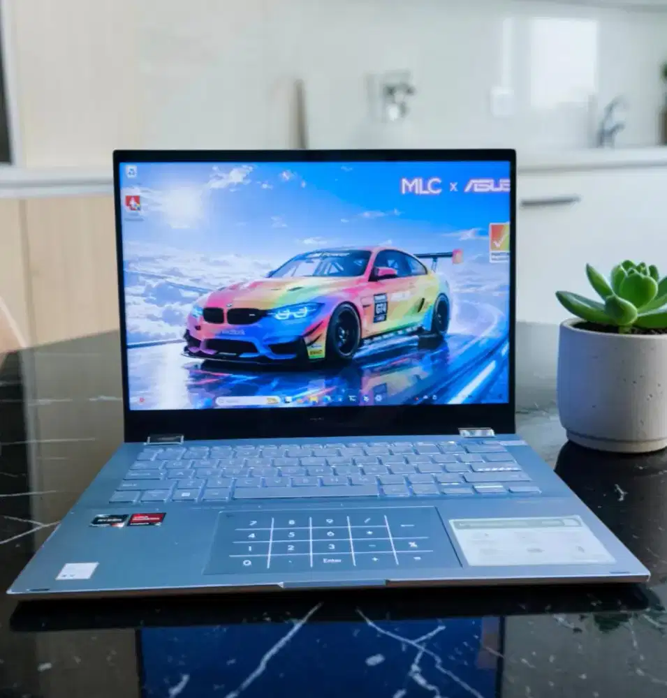 Laptop Asus Vivobook TOUCHCREEN FLIP NUMPAD RYZEN SSD 512Gb SLIM