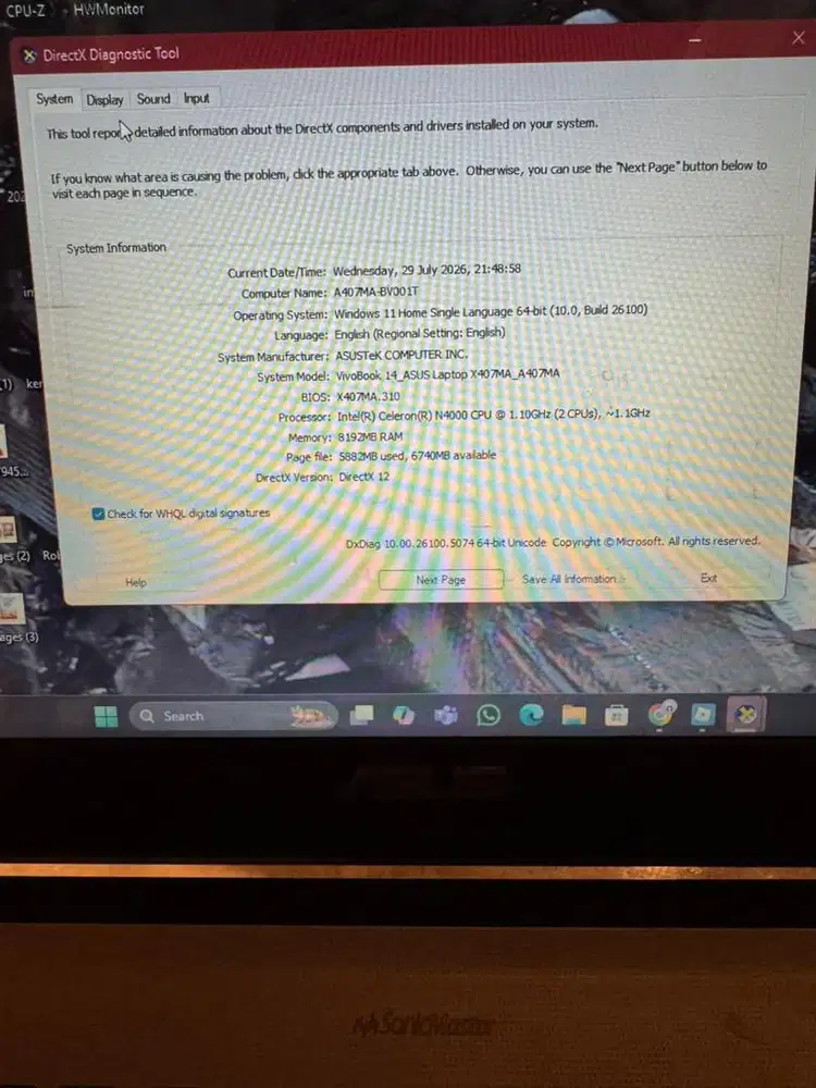 Laptop Asus Vivobook