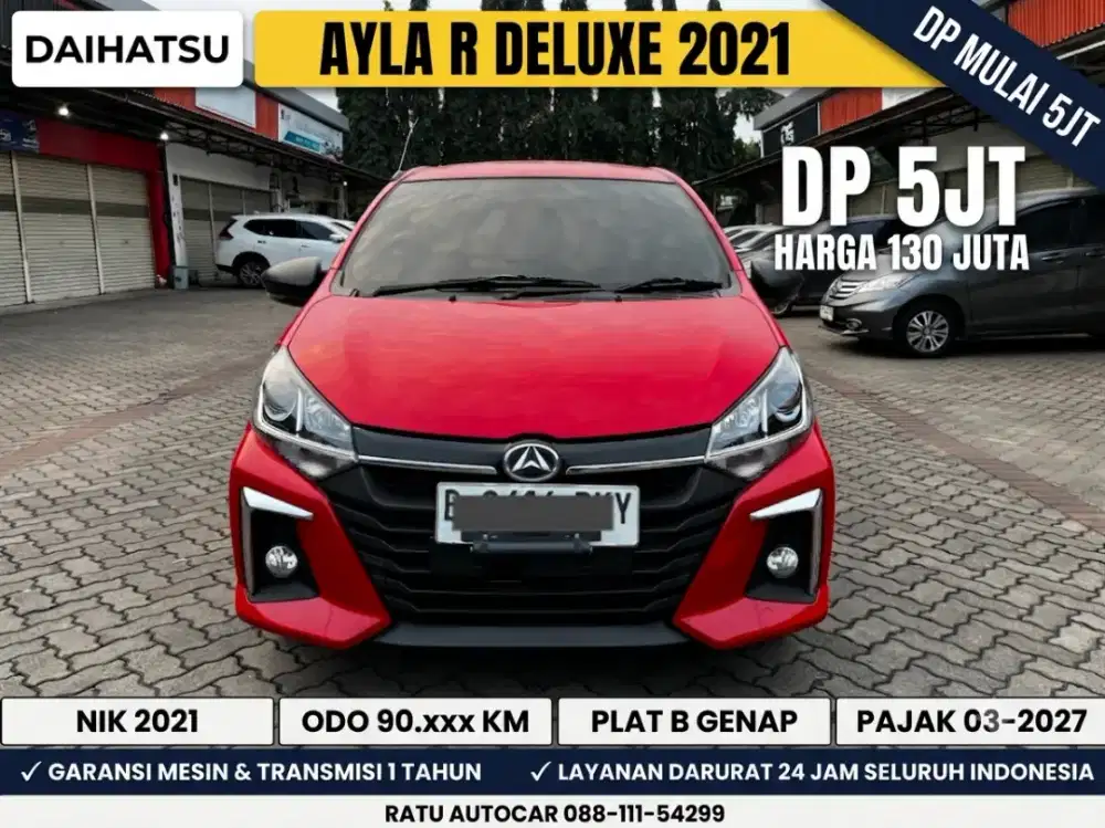 DP PROMO 5JT AYLA R DELUXE MATIC 2021 MERAH