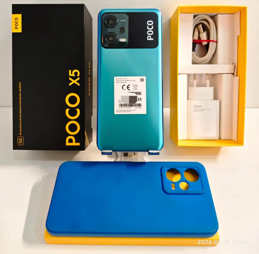 Xiaomi Poco X5 5G 8/256 Gb Kemulusan 95% Fullset Original bs TT/BT