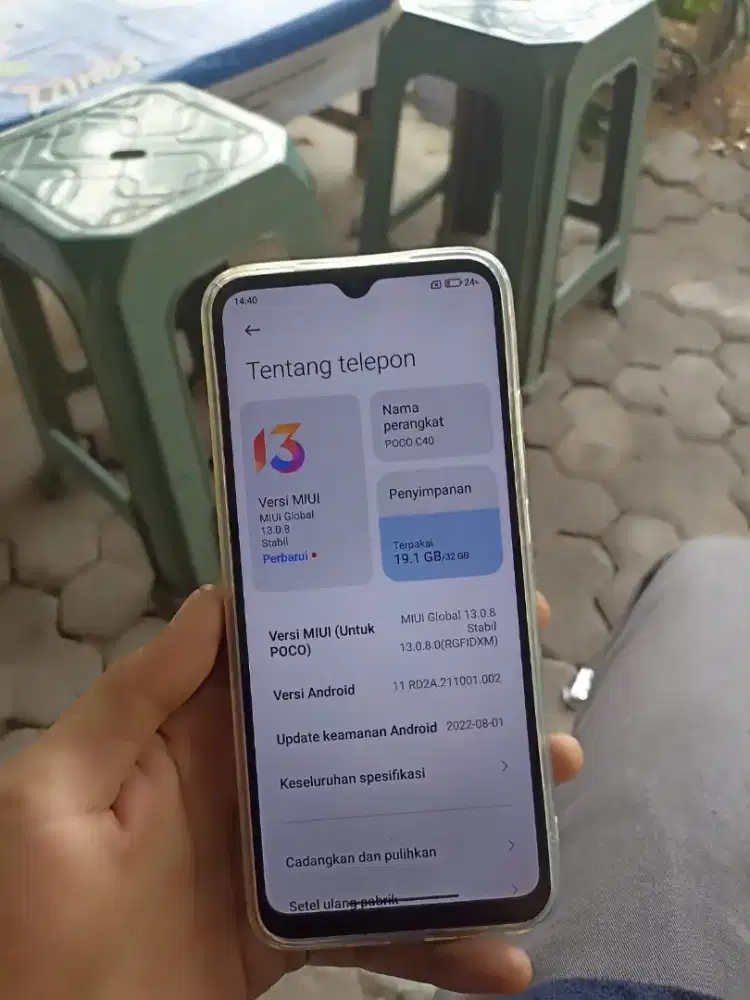 Poco c40 ram 3/32