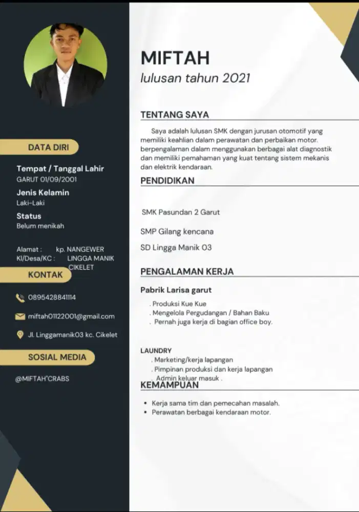 Lagi cari kerjaan umur 24