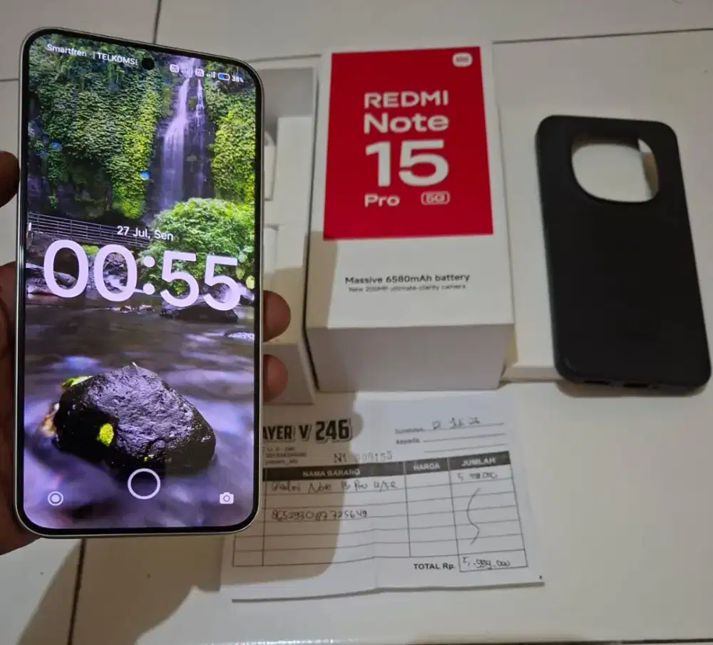 Redmi NOTE 15 PRO 5G RAM 12+12/512 usia baru 2 mingguan garansi ON