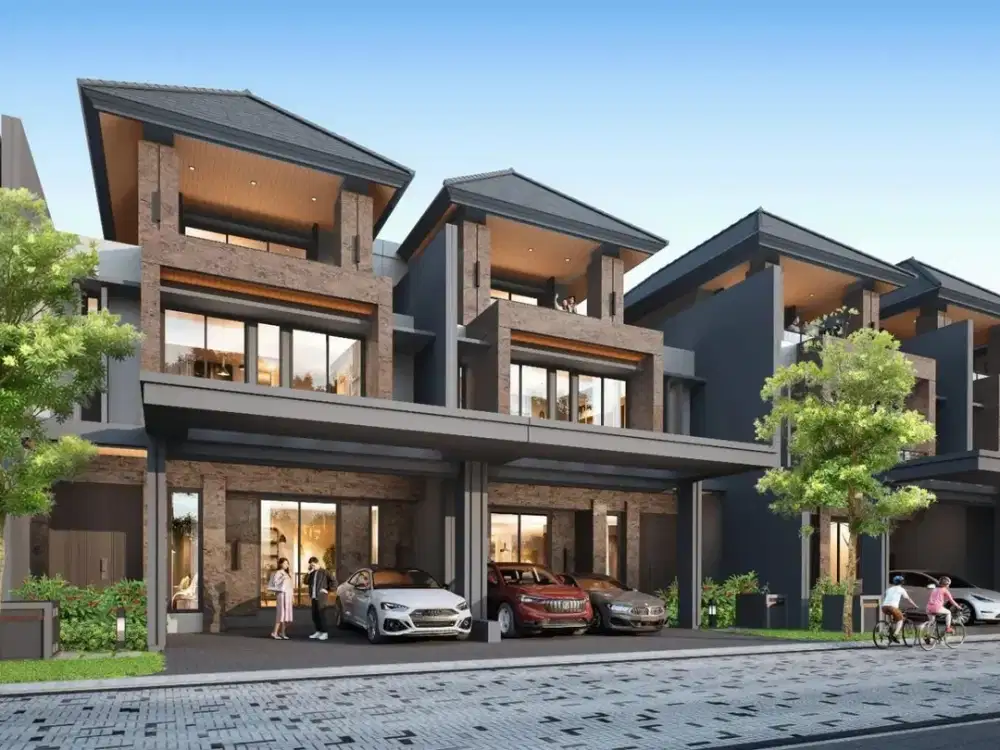 Matera Lakeside 9x18 Standard – Rumah 3 Lantai Premium dengan Konsep Resort