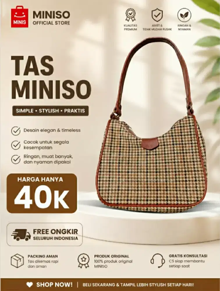 Take All Tas Wanita Miniso Like New
