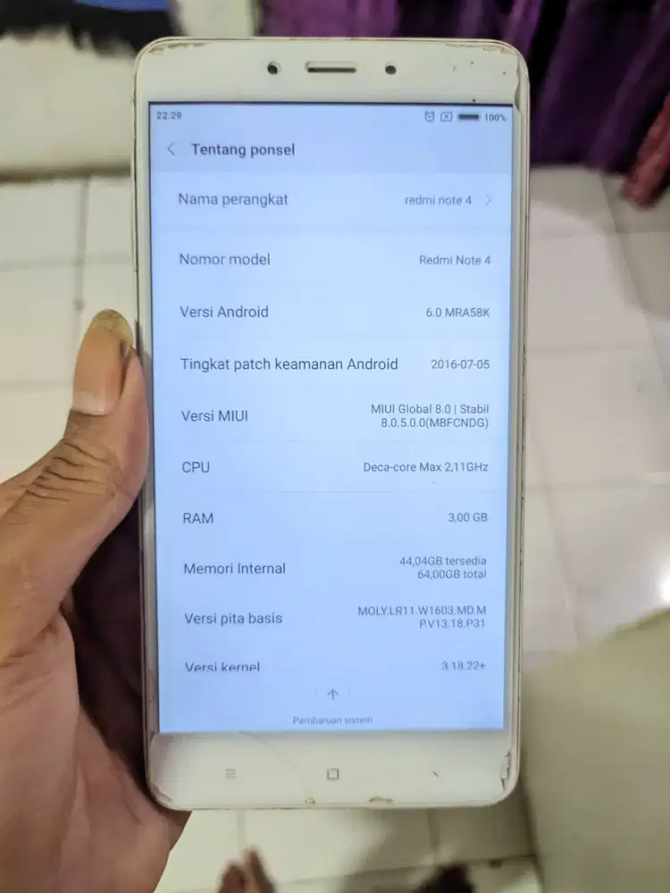 For sale redmi note 4