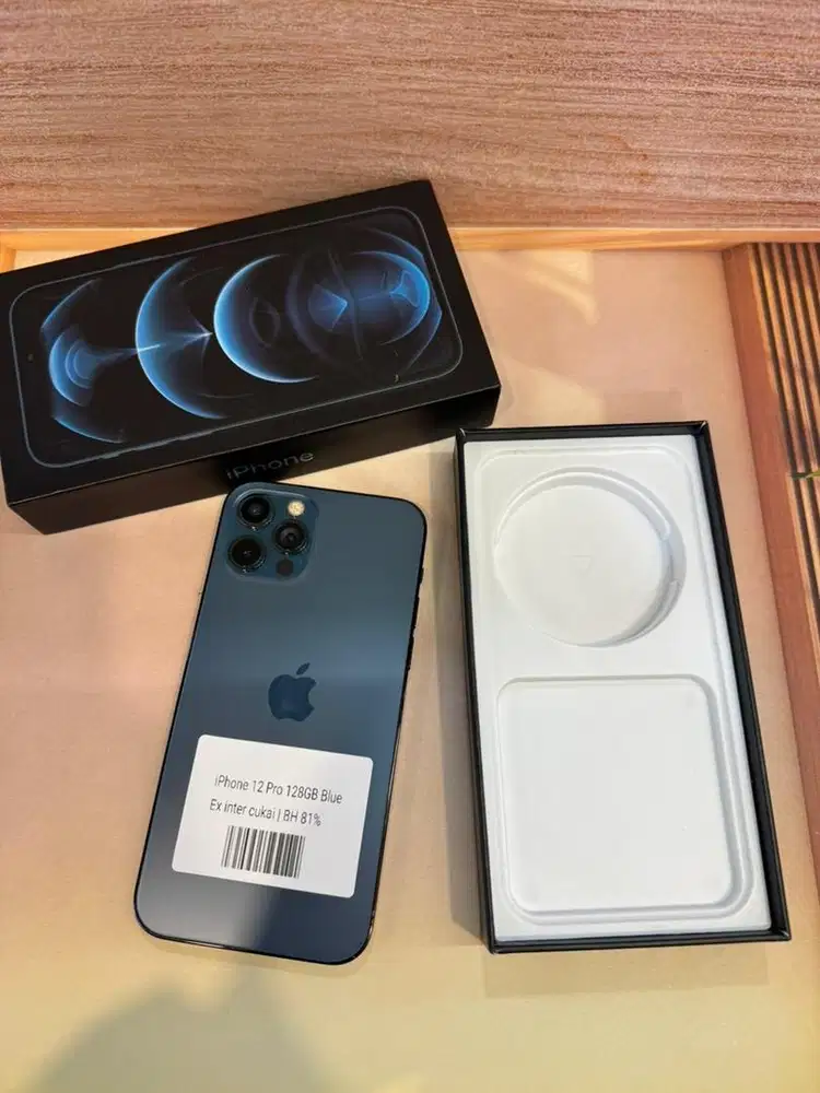 iPhone 12 Pro 128GB blue inter cukai bh 81%