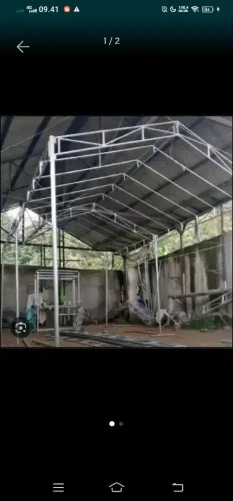 Bismilah jual cepat tenda bekas ukuran 12x4