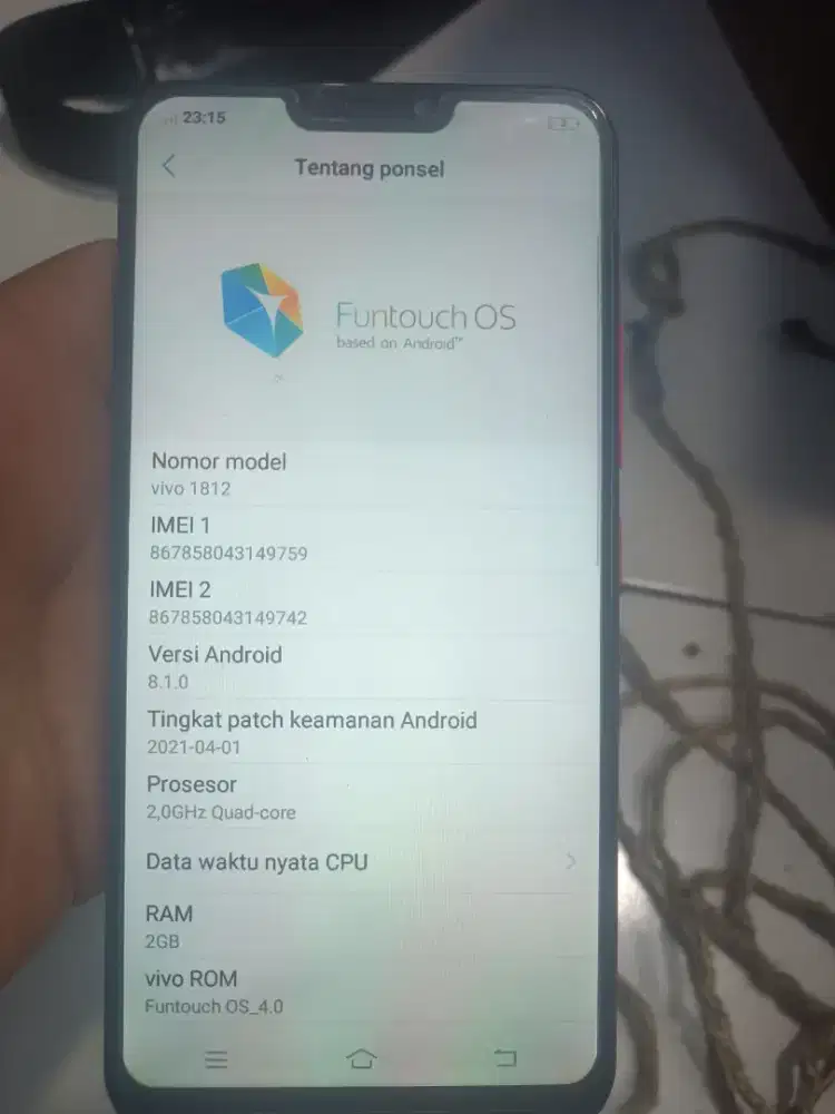 Vivo Y81 Batangan  Mulus Siap Pakai