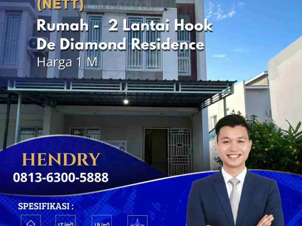 Dijual Cepat Rumah De Diamond Residence Hook Batam Centre