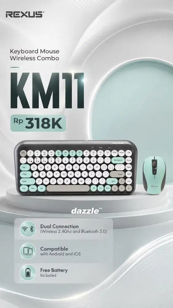 Keyboard Mouse Wireless Combo KM11