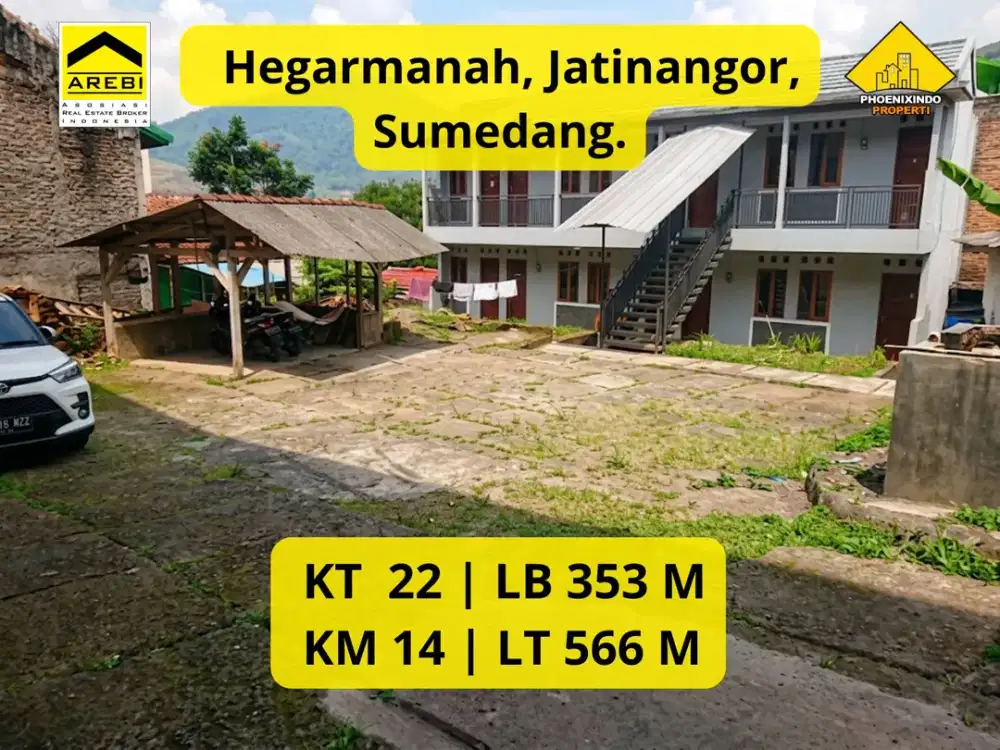 Dijual Kost Eksklusif di Jatinangor, Jawa Barat 22 Kamar Full Furnished | LT 566 m² | Potensi Income ±Rp 218 Juta/Tahun | Rp 4 Milyar
