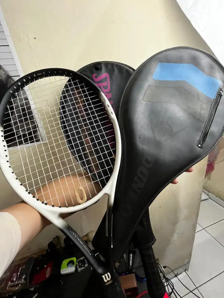 Raket tennis vintage Wilson Dunlop Spalding