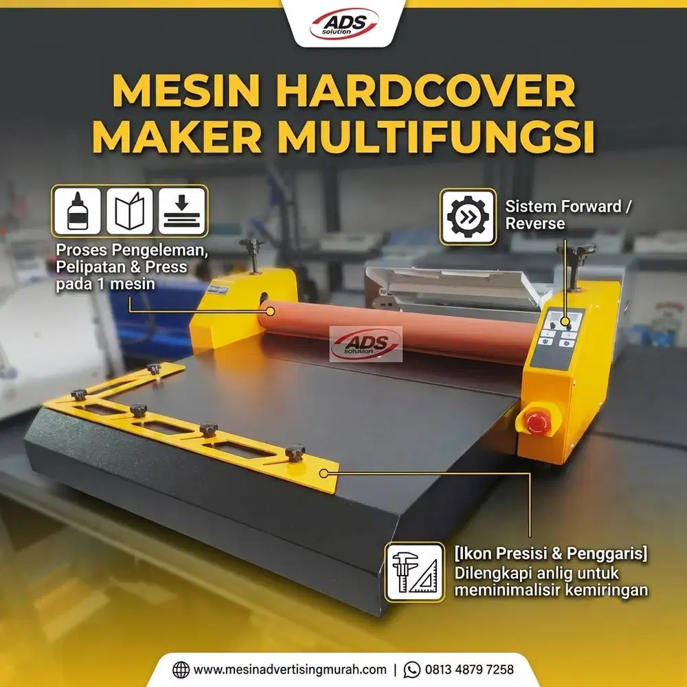 MESIN HARDCOVER MAKER MULTIFUNGSI PRESS & FOLD