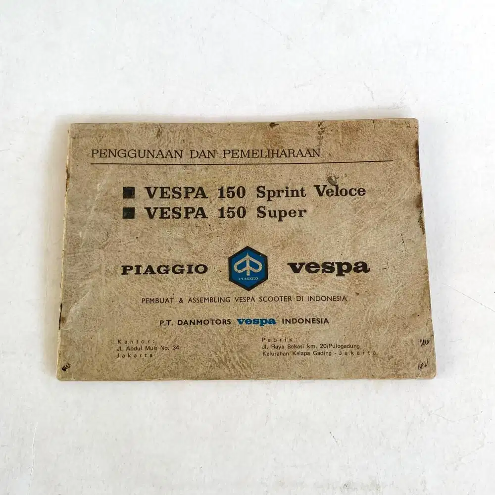 Manual book Vespa Super & Sprint