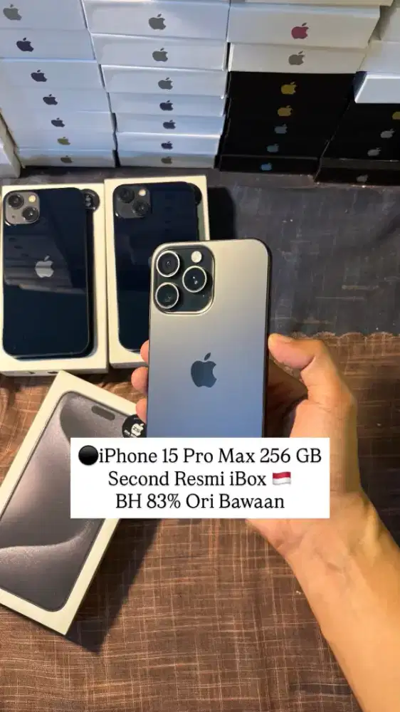 iPhone 15 Pro Max 256 GB Seken iBox