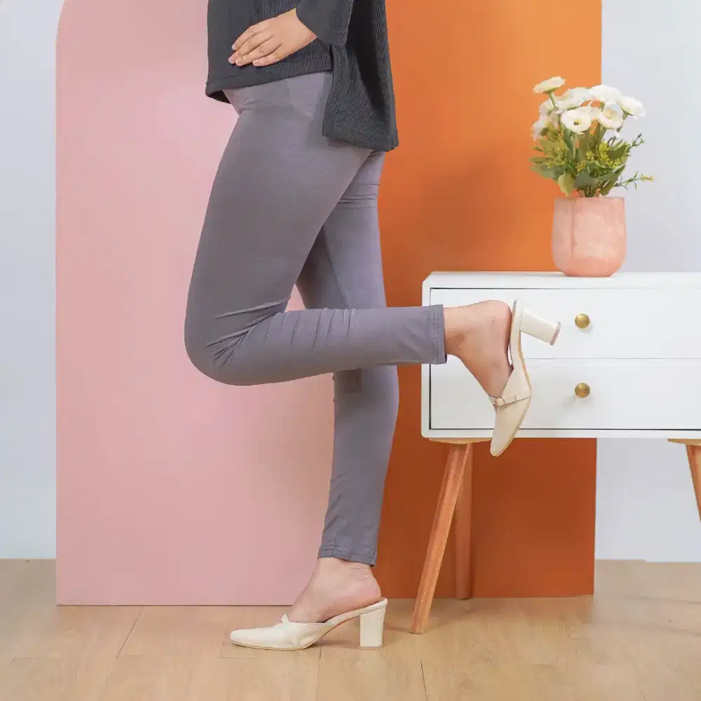 Legging Rayon Wanita Panjang | Celana Stretch Adem Untuk Harian