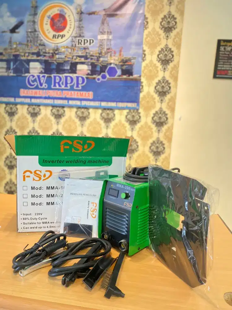MESIN LAS MMA 200A FSD LISTRIK IGBT DC 1 PHASE SMAW