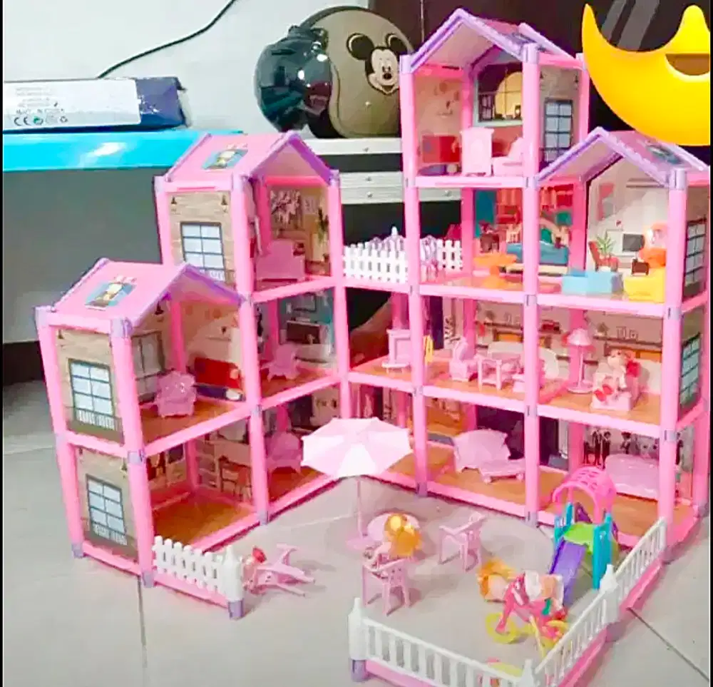 Rumah barbie atau boneka tingkat