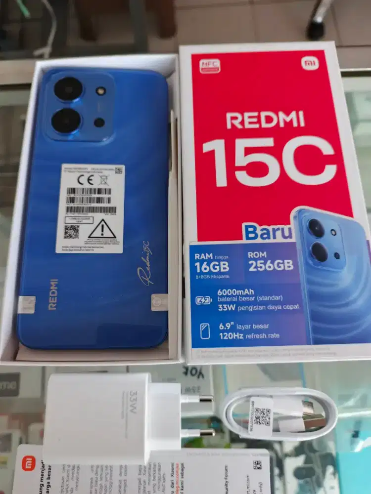 Redmi 15C ram 8+8/258 mulus spt baru