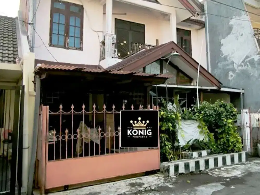 Rumah Wisma Permai Barat Hadap Selatan Row Jalan 2 Mobil Longgar