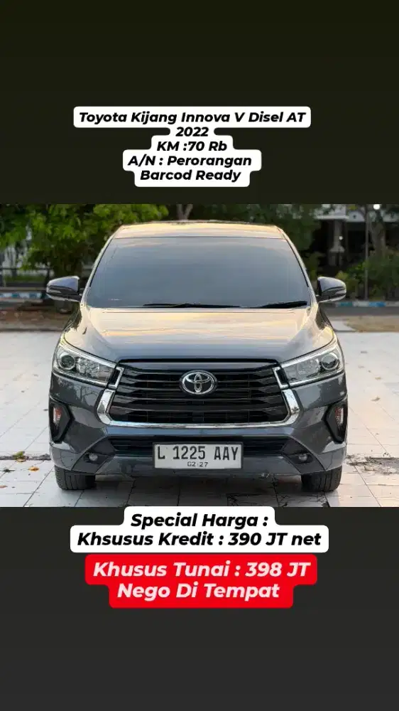 Toyota Kijang Innova V Disel AT 2022