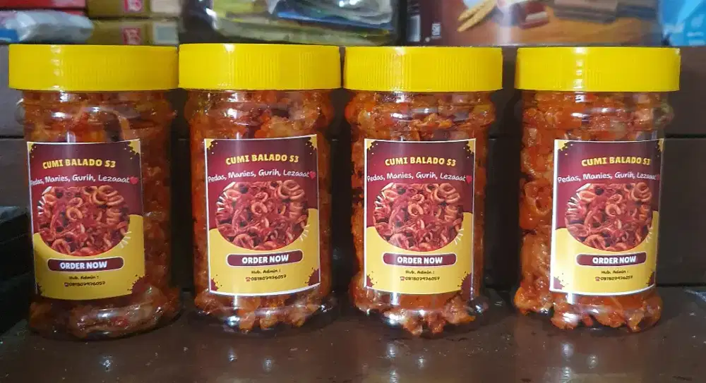 Terlaris Cumi Balado S3 Pedas Manis Gurih Lezat Bisa Kirim Indonesia