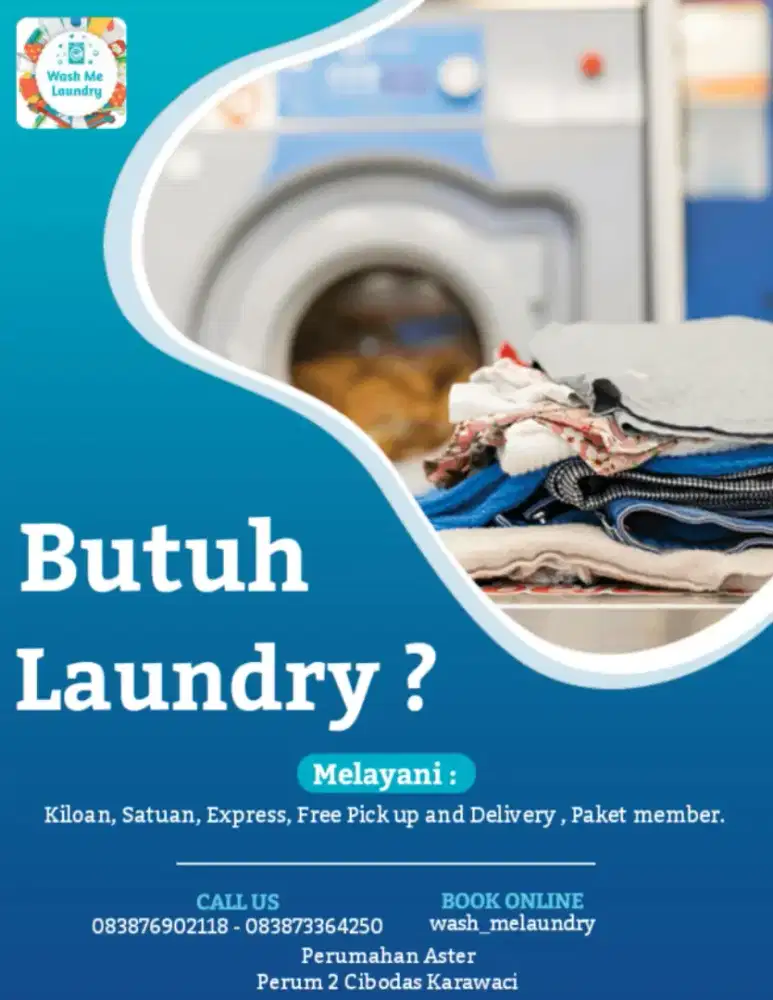 Loker Laundry. Kurir dan setrika
