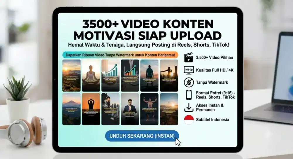 3500+++ Video Konten Motivasi Siap Upload Tanpa Watermark