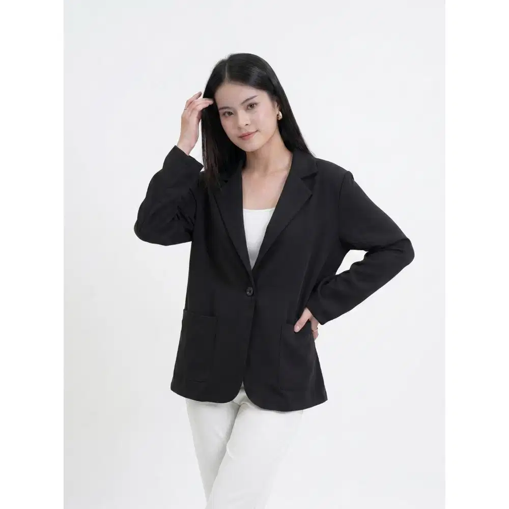 Blazer Hitam Casual Formal