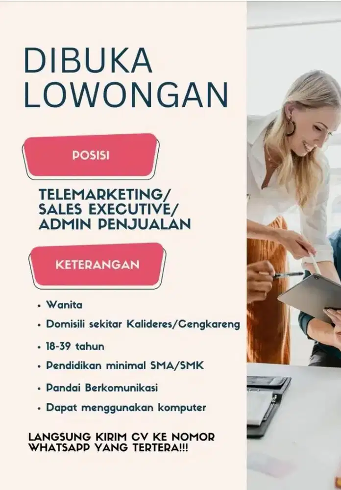 DICARI TELEMARKETING/MARKETING EXECUTIVE