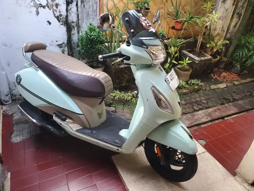 Tvs Callisto 110 2023 Hijau muda Full orisinil.