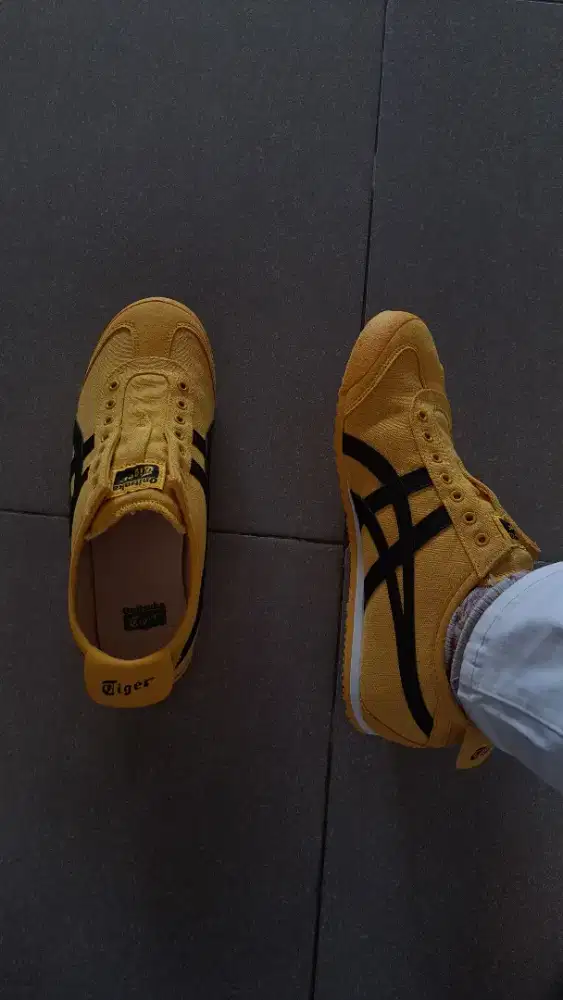yellow and black Onitsuka Tiger Mexico 66 Slip-On