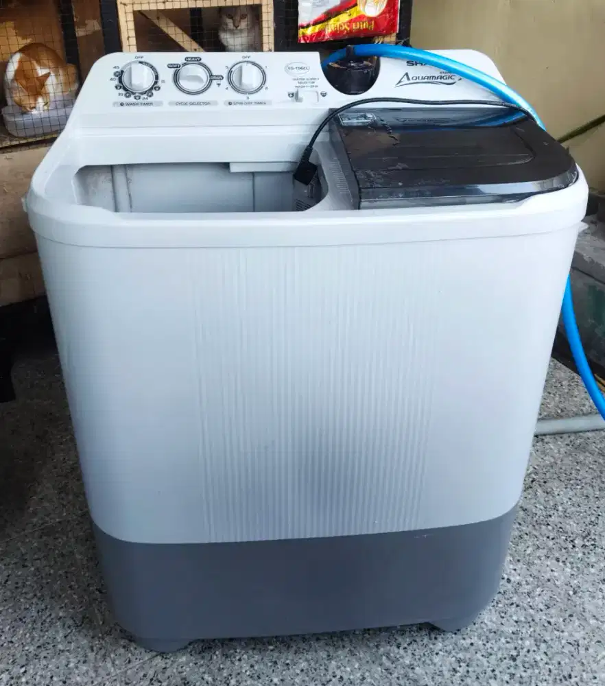 Mesin cuci sharp 2 tabung 9kg