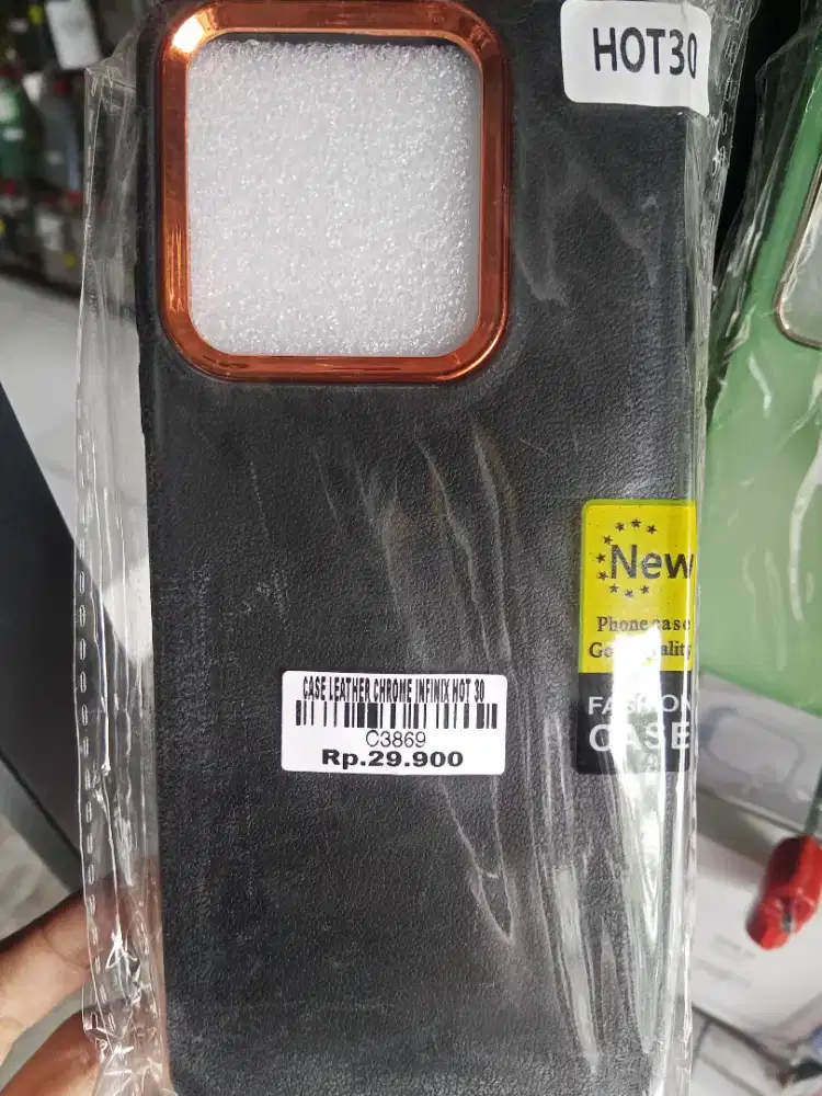 CASE LEATHER CHROME INFINIX HOT 30