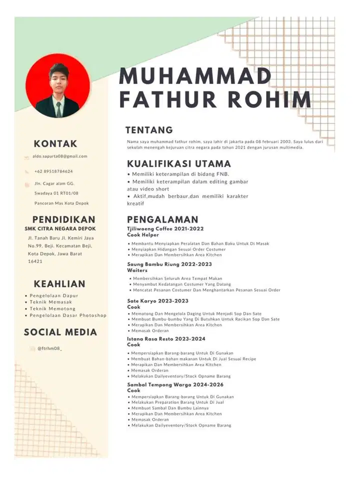 Cari Lowongan Kerja Di Bidang FnB