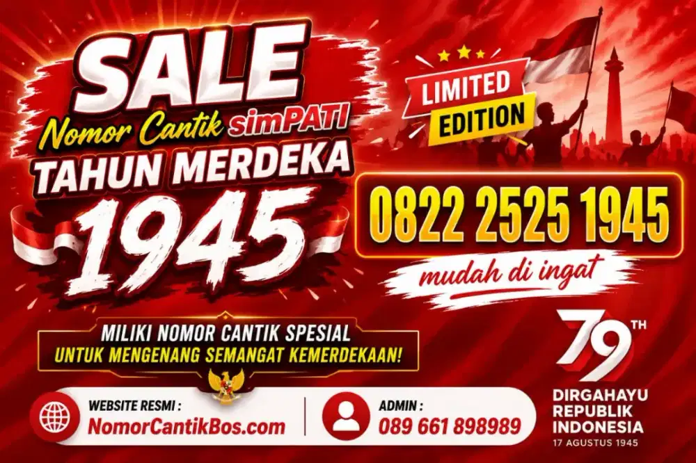 Nomor Cantik simPATI MERDEKA 1945