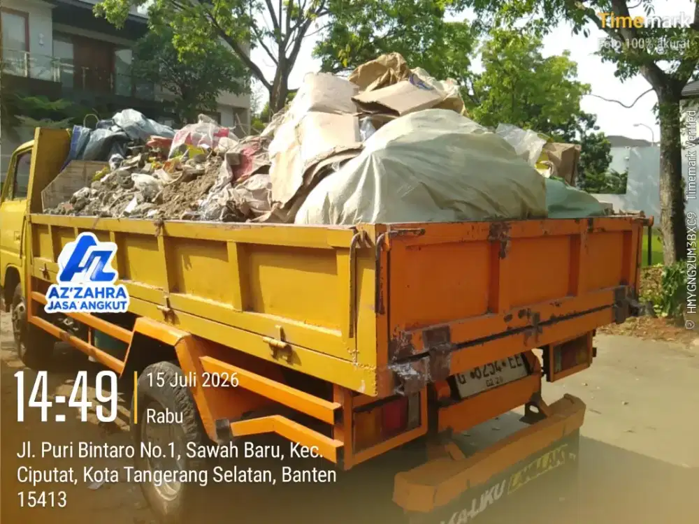 Jasa buang puing dan tanah