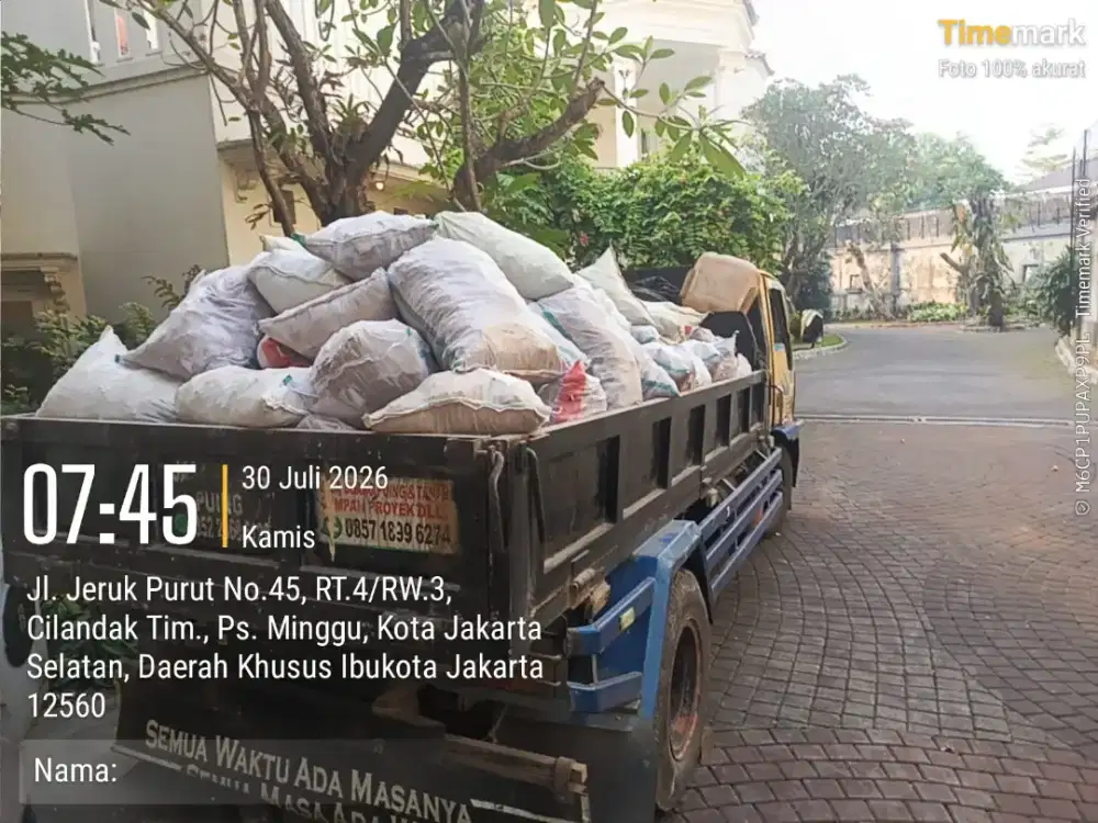 Jasa buang puing dan angkut sampah