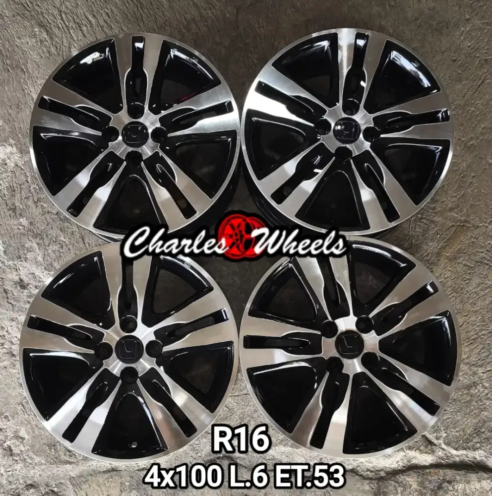 Jual velg oem jazz r16 4x100 brio agya ayla calya ya4is dll