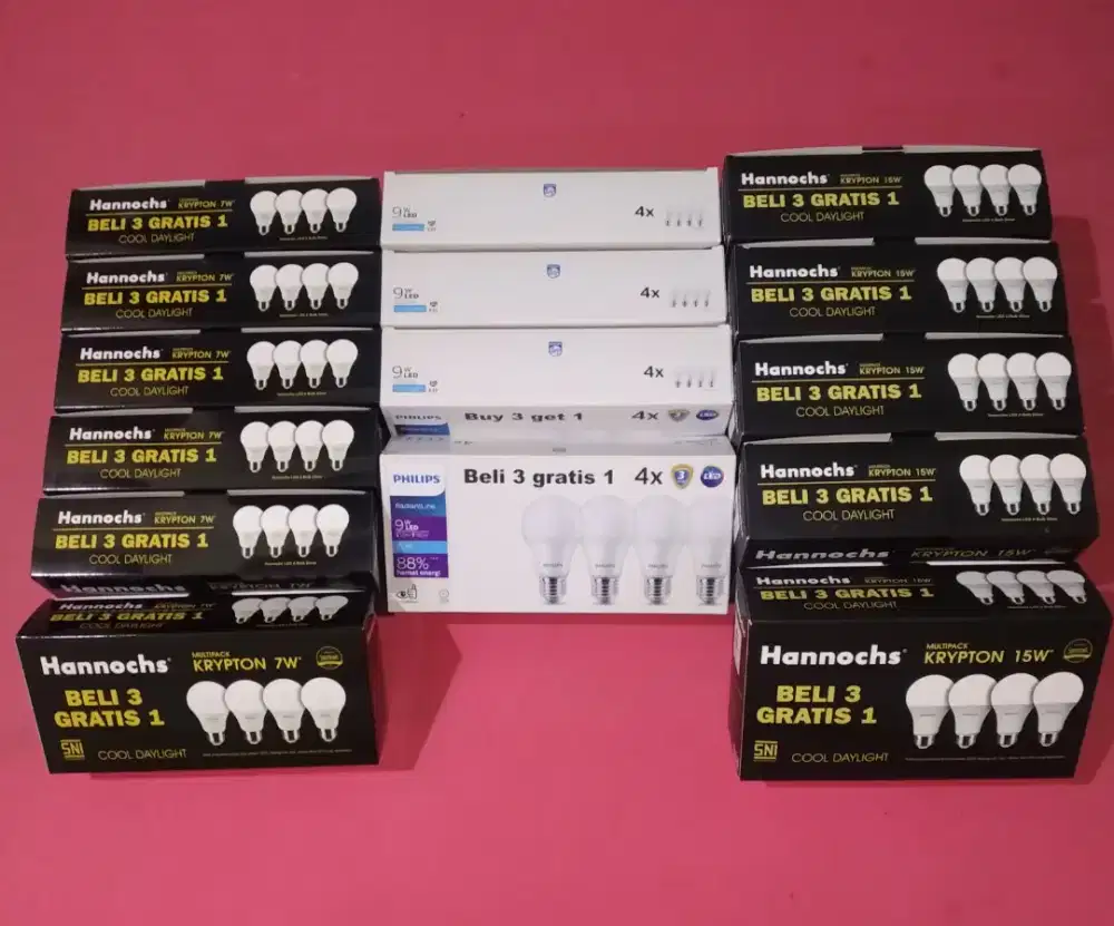 lampu led philips/hannochs borong semua siap cod/antar