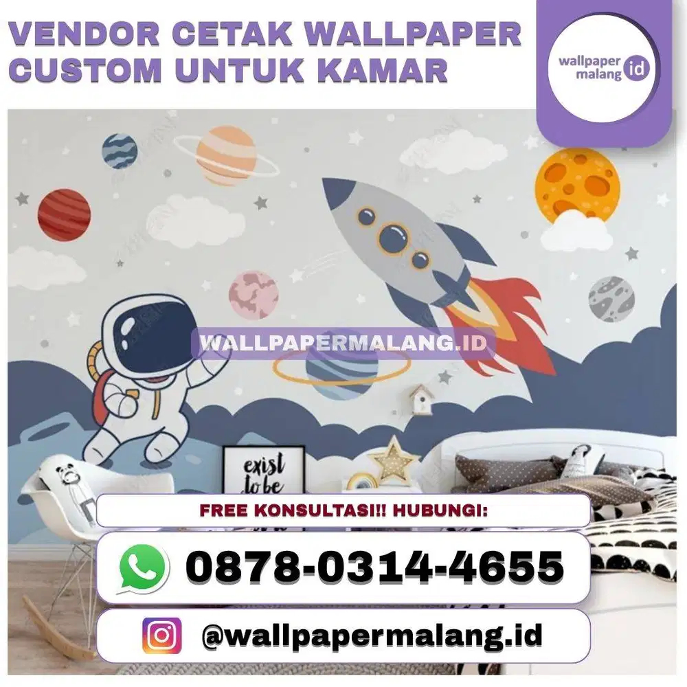 Vendor cetak wallpaper custom untuk kamar