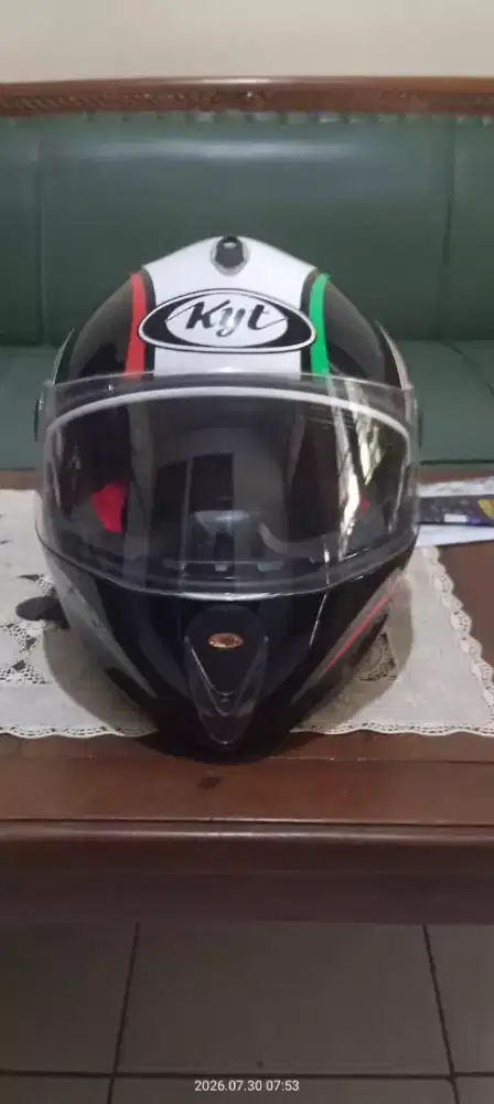 Helm kyt x rocket white black red original.