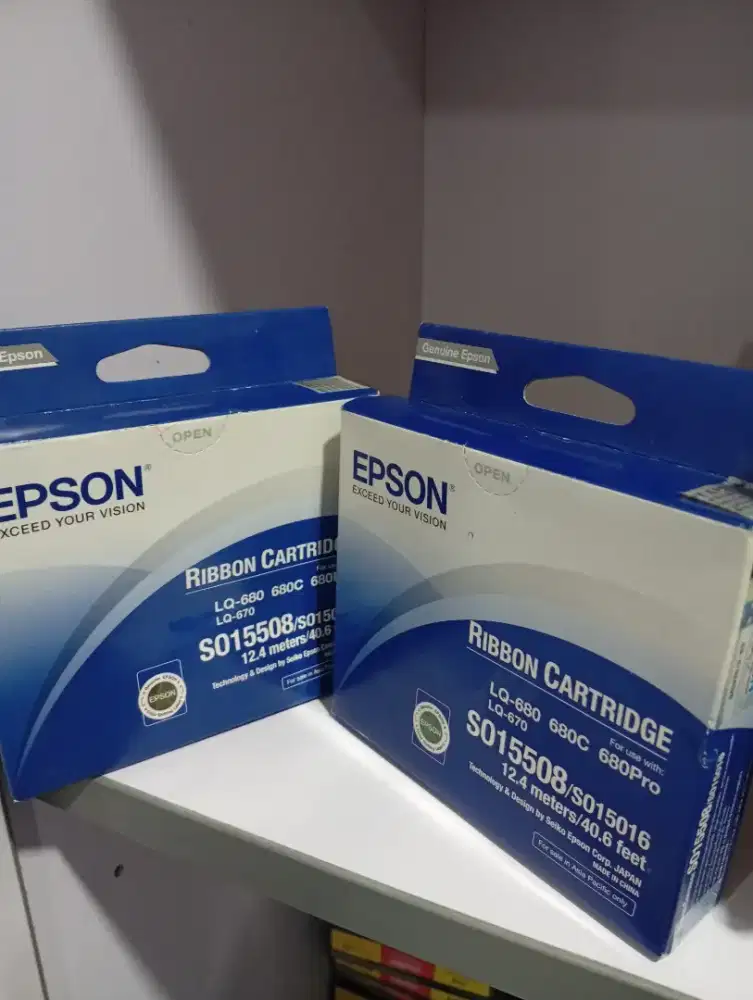 Epson Ribbon Cartridge Original S015508/S015016 LQ-680 LQ-670BaruSegel