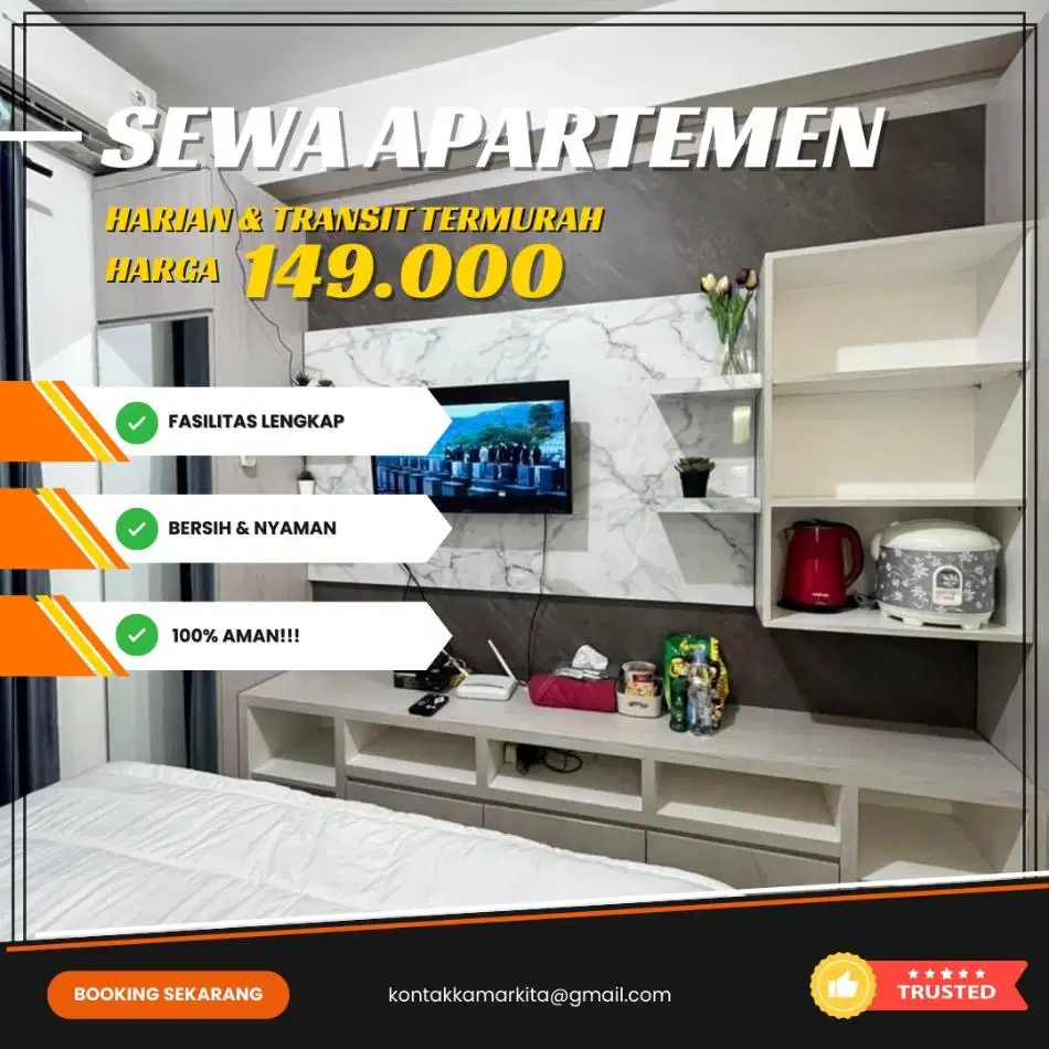 Sewa Apartemen Kalibata City Harian/Transit Termurah Jakarta Selatan