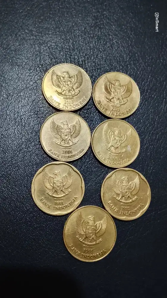 Uang Coin Kuno Melati 500 Lengkap .