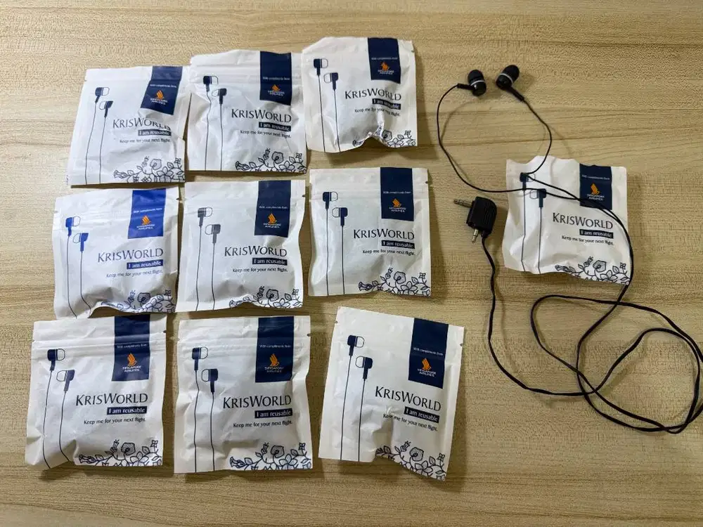 Earphone Singapore Airlines KrisWorld Original