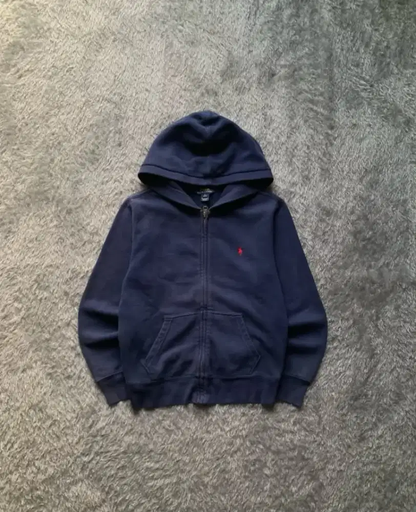 POLO RALPH LAUREN ZIP HOODIE NAVY