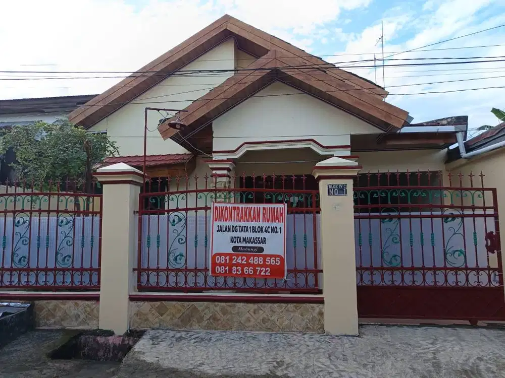 DISEWAKAN RUMAH SEMI FURNISH (Area Kota Makassar)