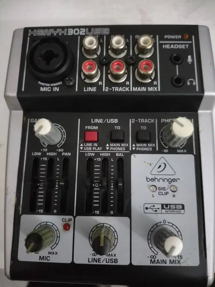 MIXER AUDIO INTERFACE SOUNDCARD BEHRINGER XENYX 302 USB